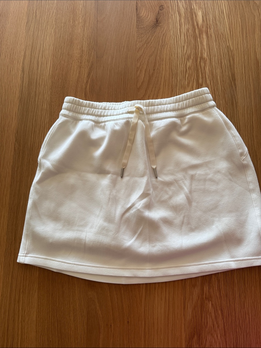 SPANX White Drawstring Skort